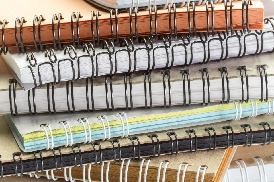 Reliure spirale métalique